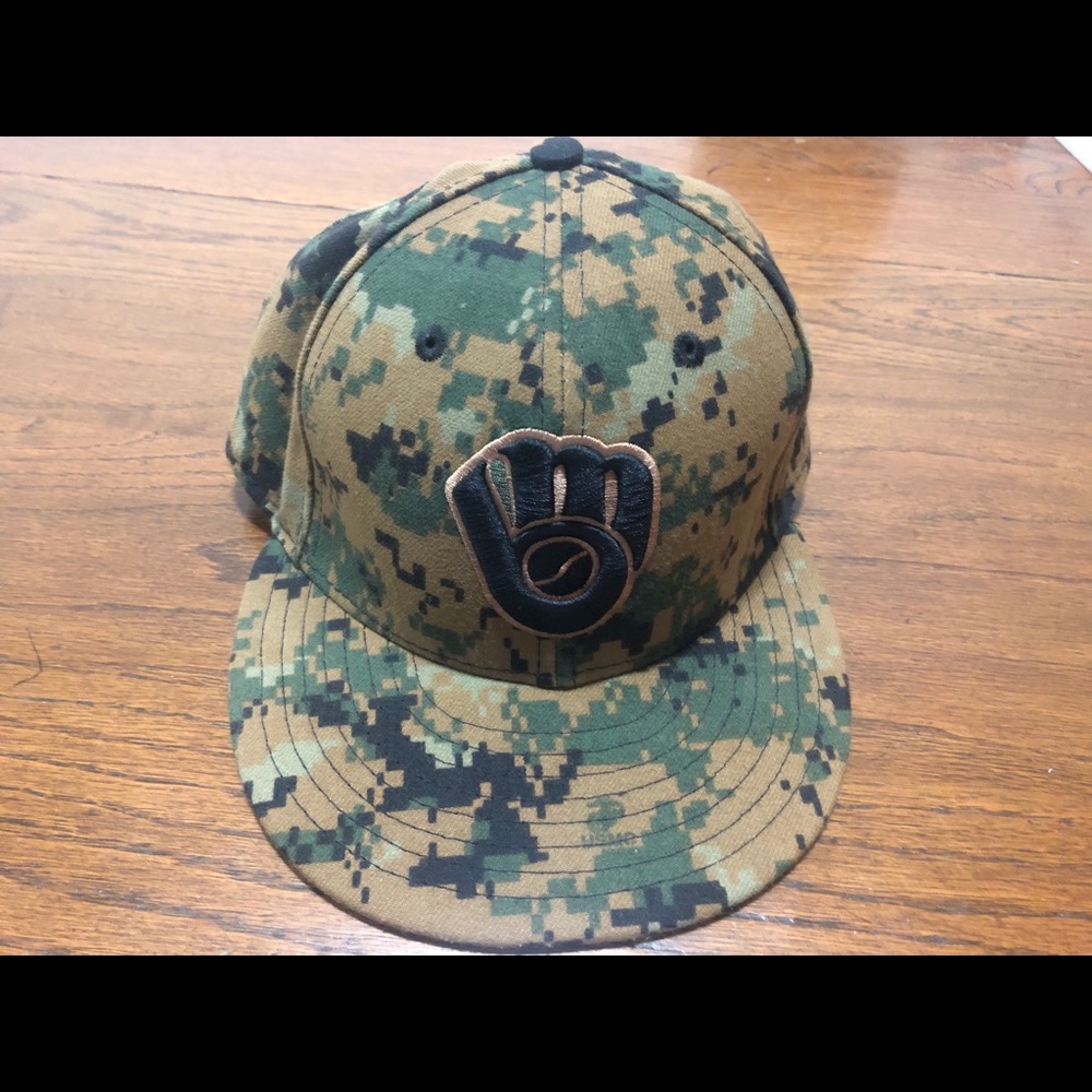 Milwaukee Brewers New Era Camo 5950 7 1/4